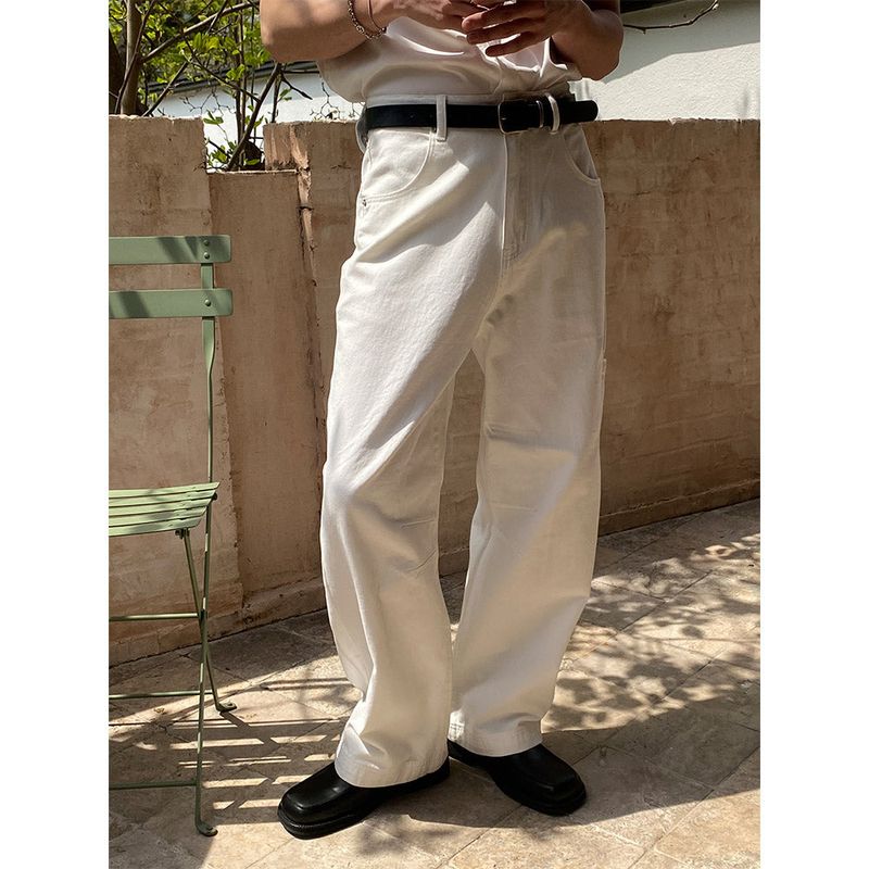 LAURANT（ロラン）の「[Unisex] Islet cotton semi wide pants(3color)（Pants）」