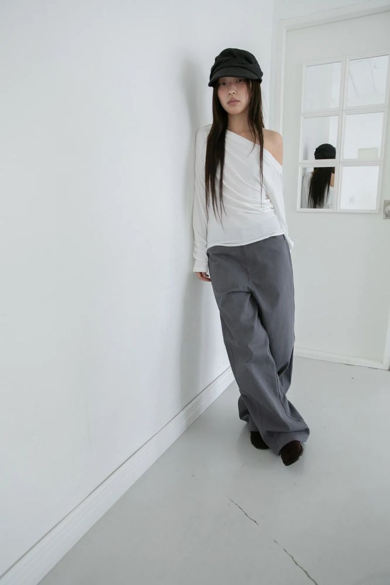 fall button pocket wide pants(2colors)