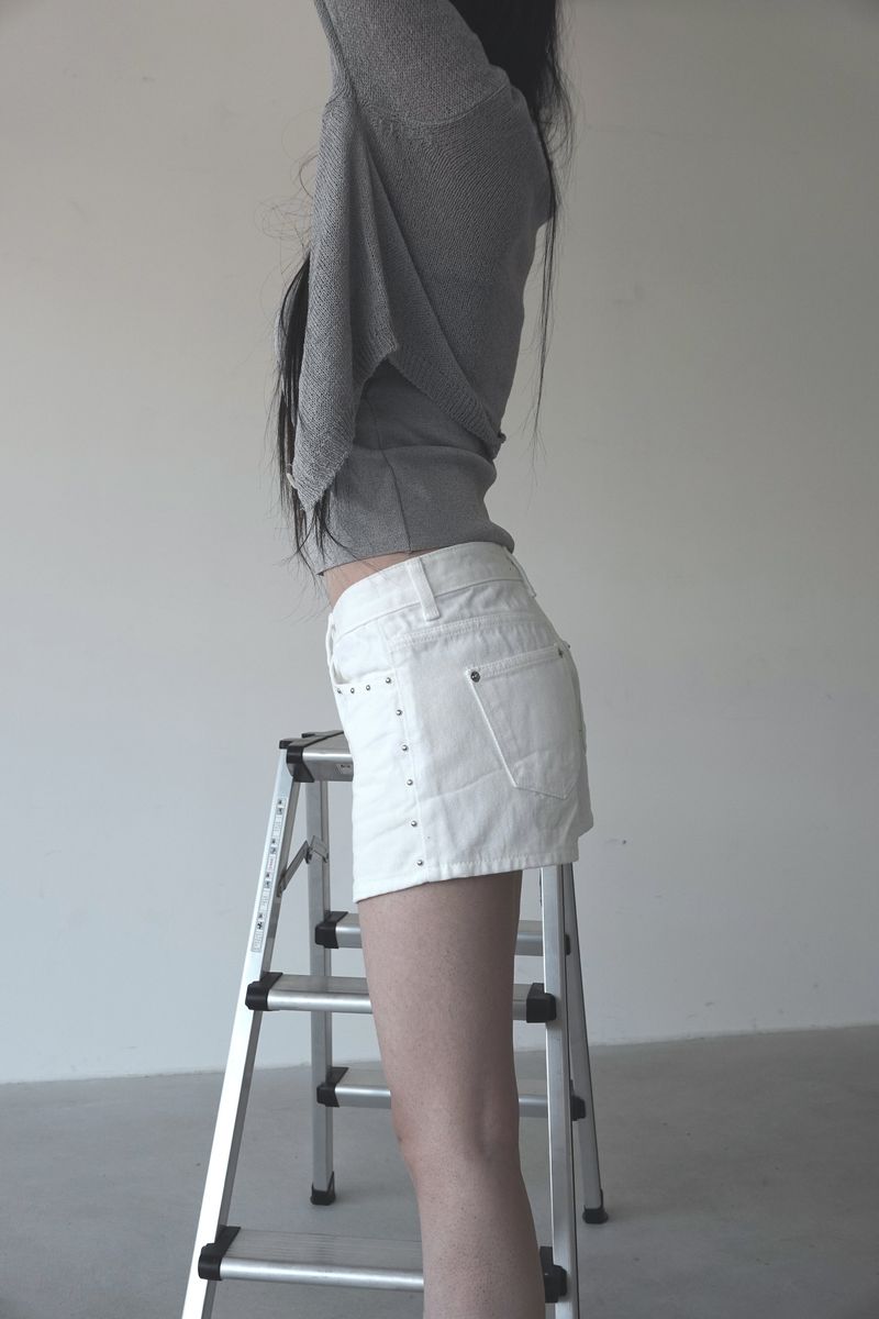 unique studded summer short pants (2color)