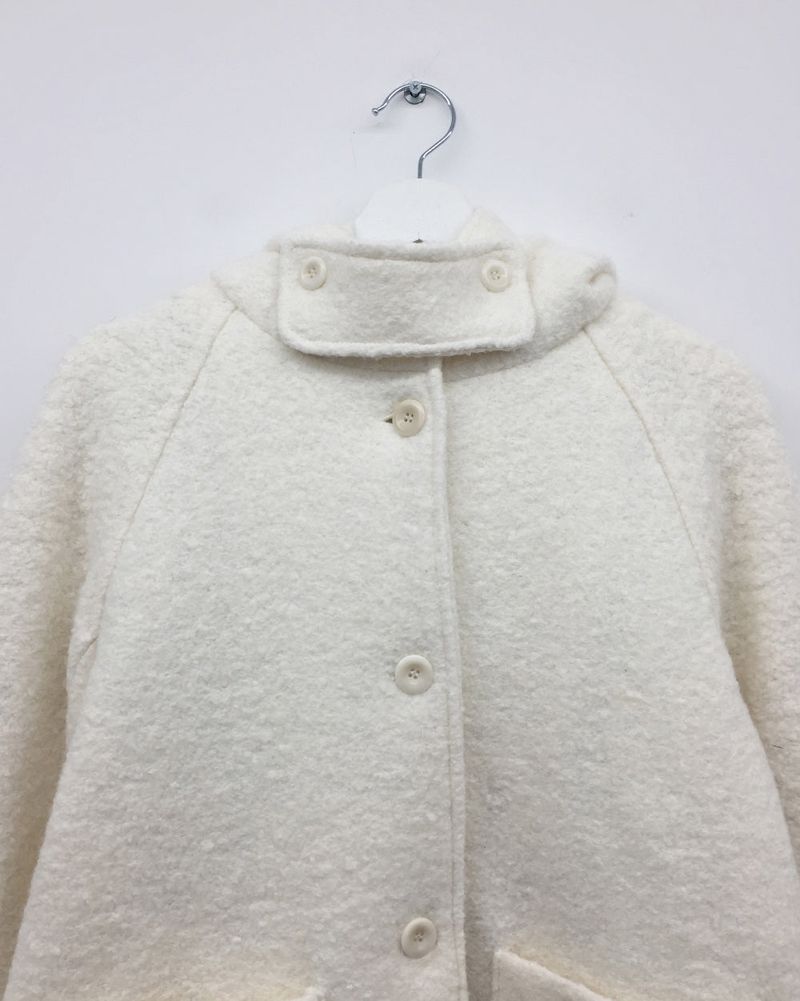 [MD Pick]Fine wool hooded half coat (2color)