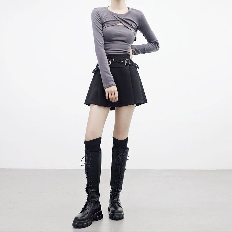 [NONCODE] (1+1) DeMer Bolero T-shirt + Sleeveless Set