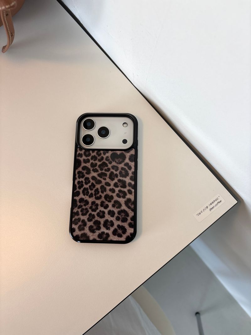 soft leopard phone case