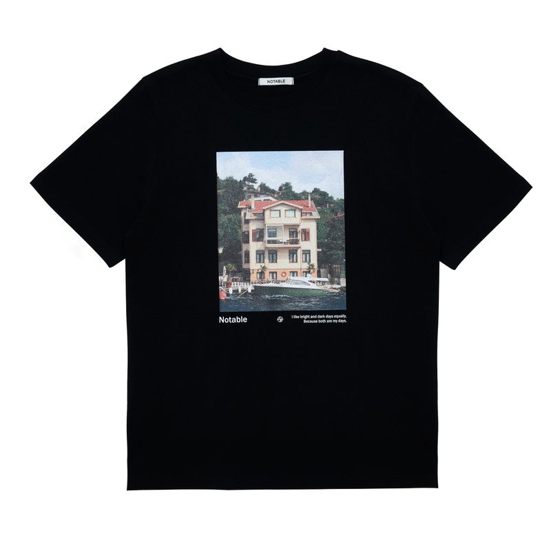 GRAPHIC BOAT T-SHIRT - BLACK