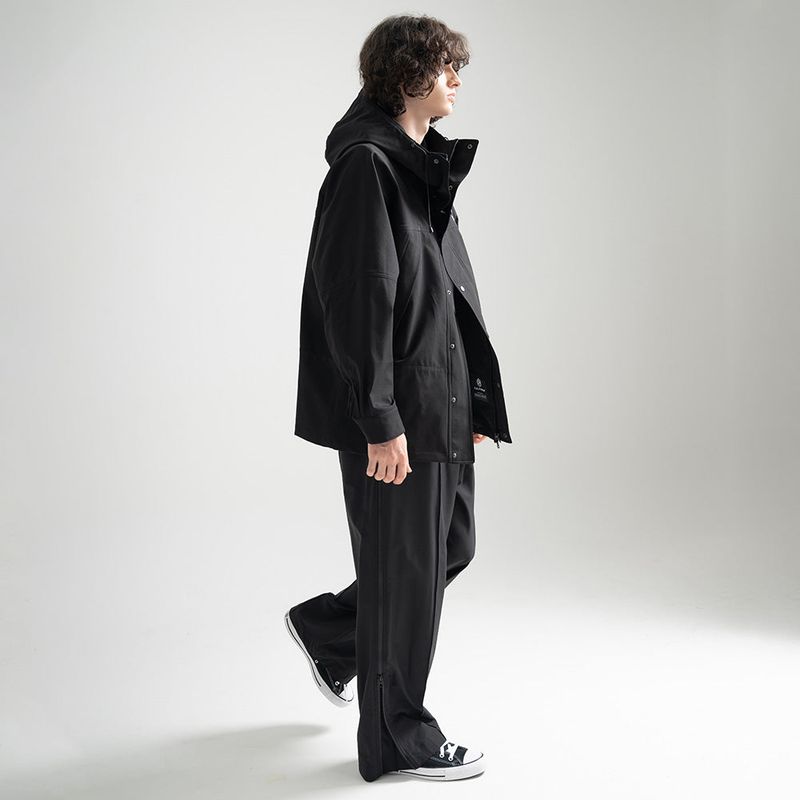 3 Layer Hard Shell Long-Jacket - BLACK