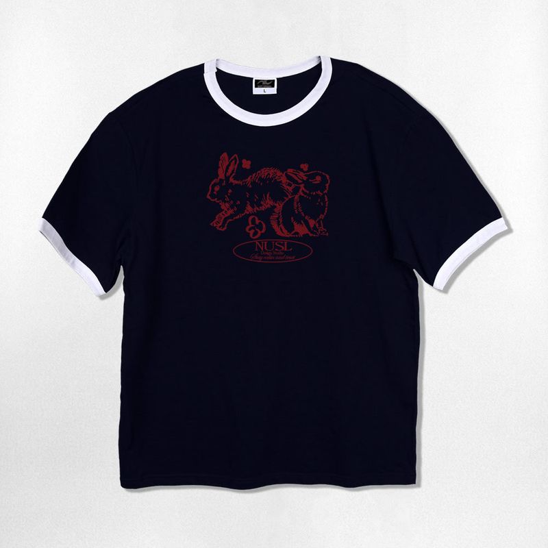 ドローイング ラビット リンガー Tシャツ - 4カラー