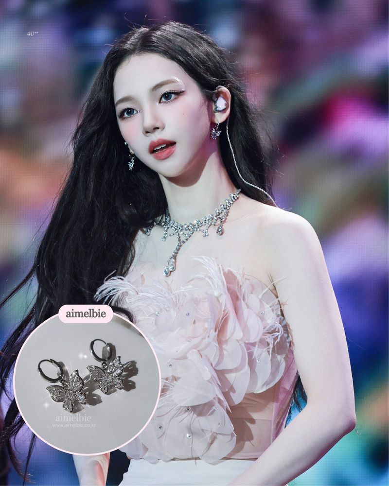 [Aespa Karina Piercing] Butterfly Fairy Huggies Piercing