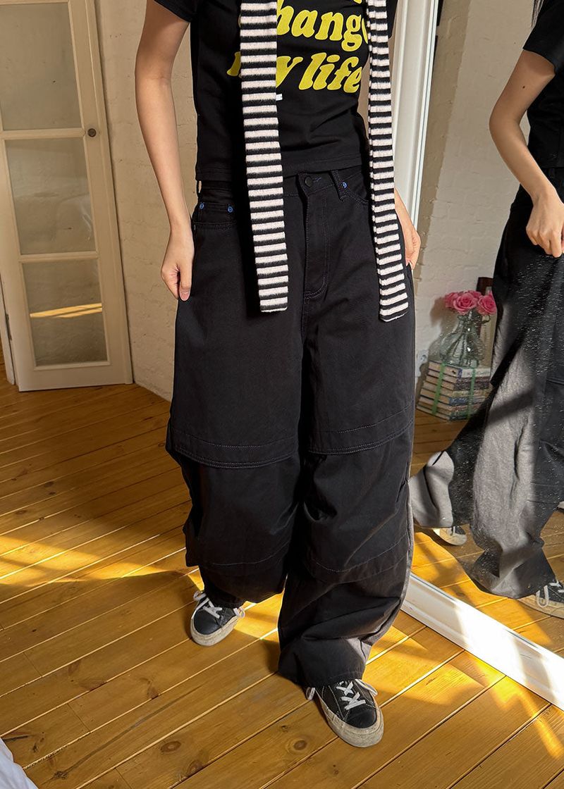 BLUE POINT BLACK PANTS