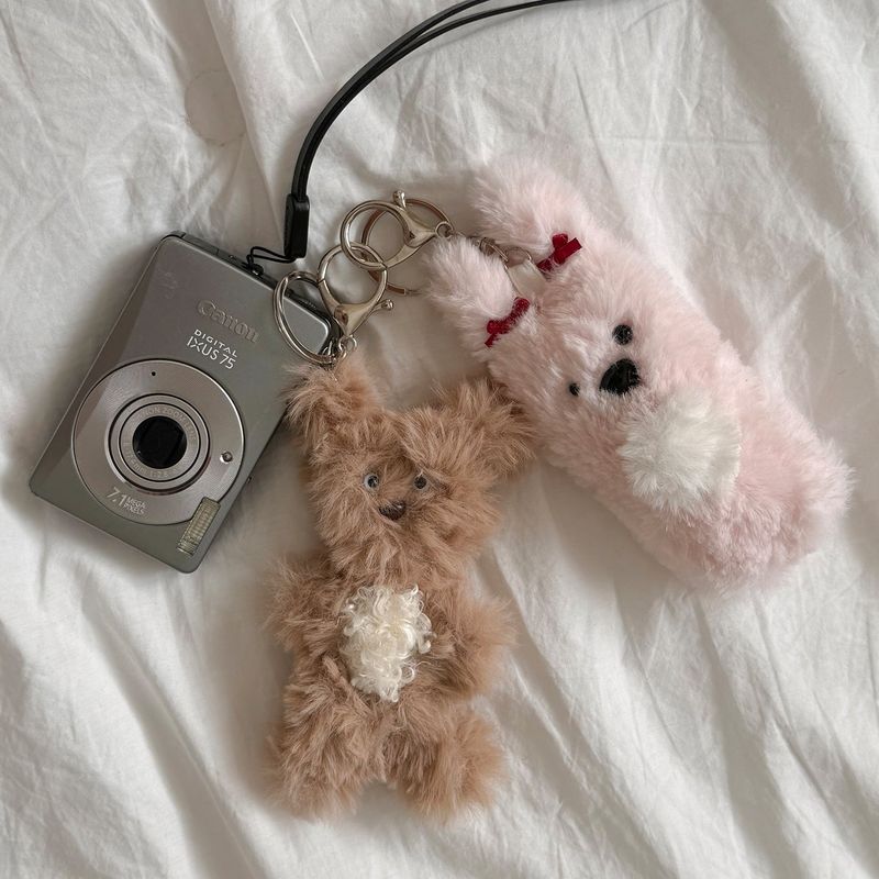 fluffy Hato keyring