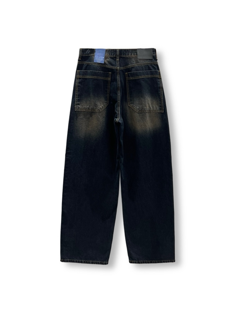Amber Washed Denim Pants (S, M, L)