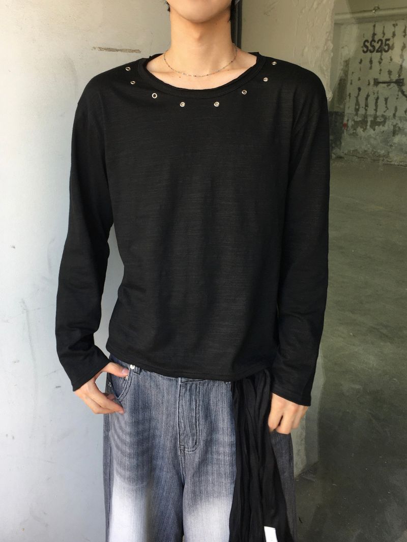 Loop Slub Eyelet Long Sleeve 2C