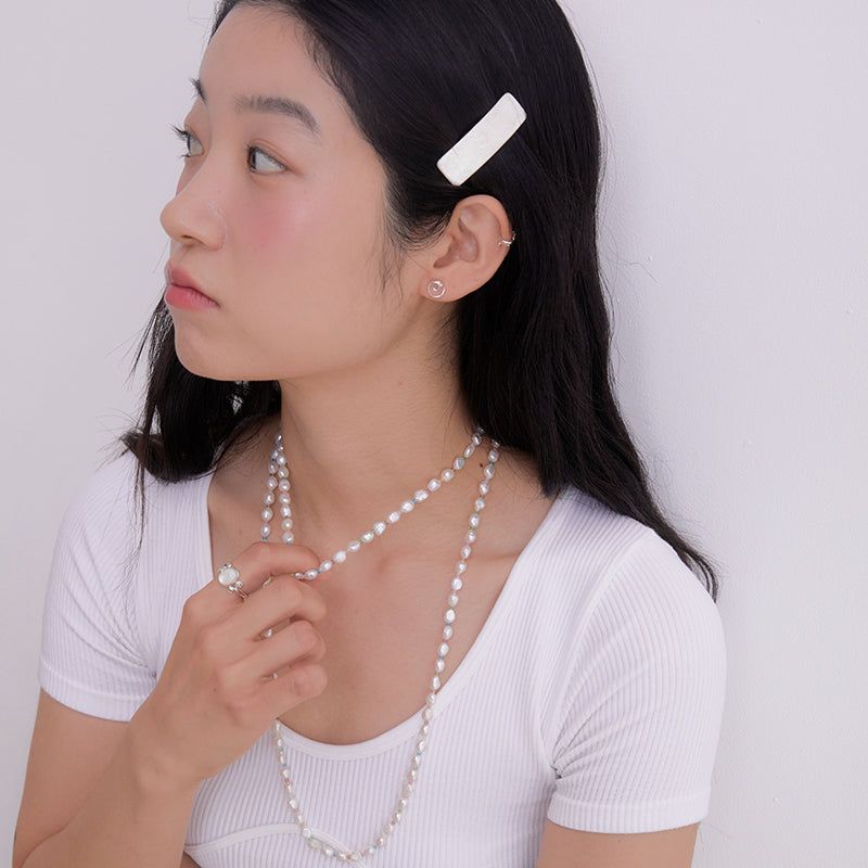  【MADE】 vivid pearl short necklace