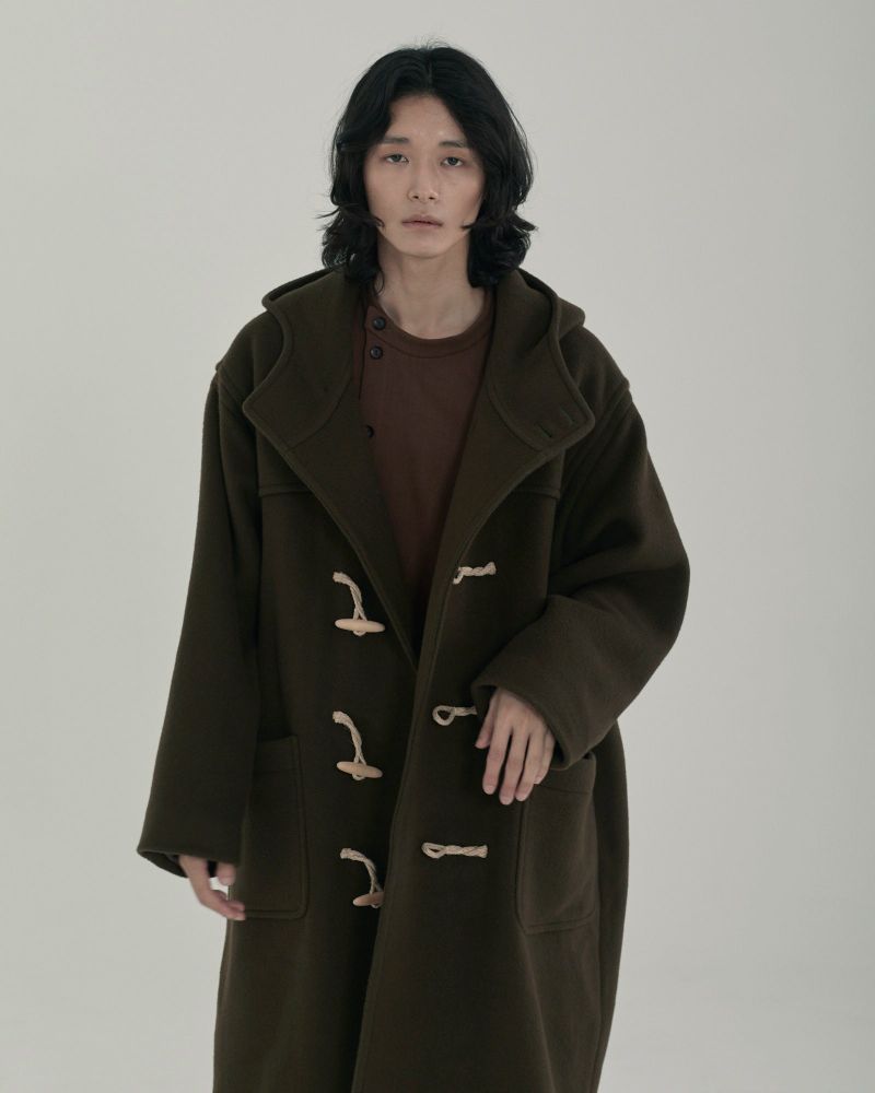 unisex duffle coat khaki