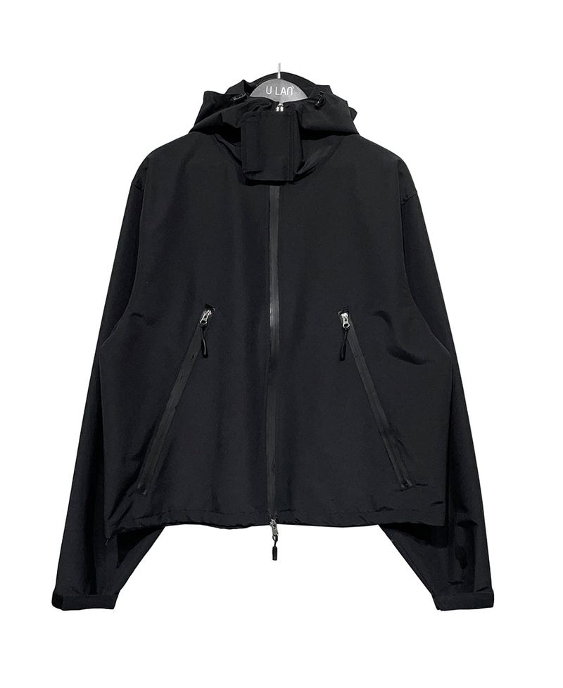 (UNISEX) ハイネックフードウィンドジャケット