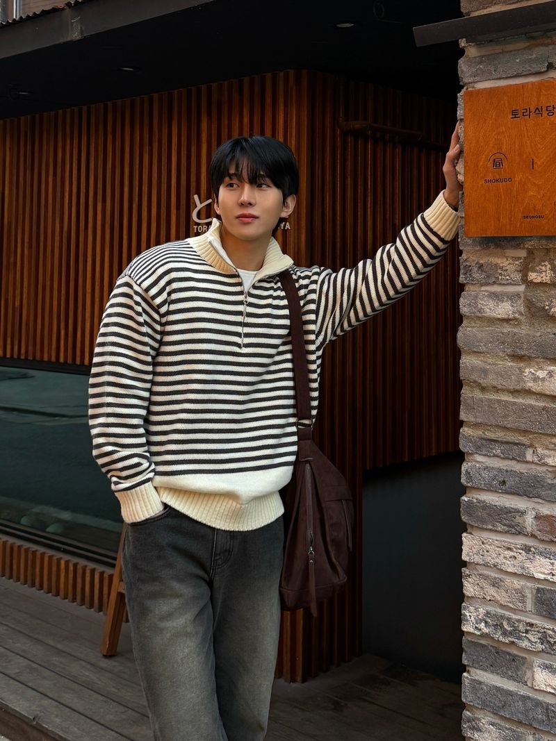 Haim half zip up knit