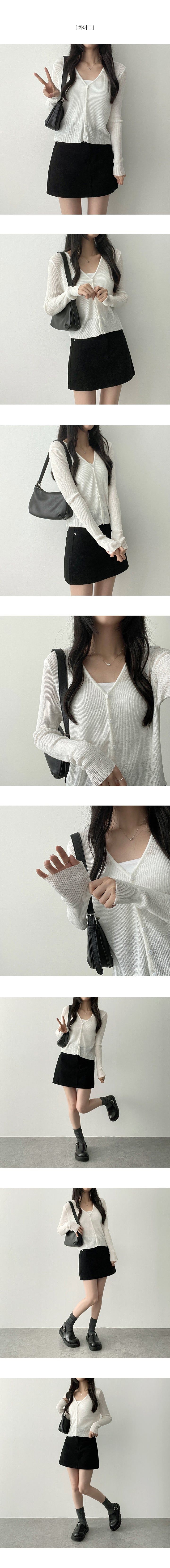 Yurring button knit cardigan