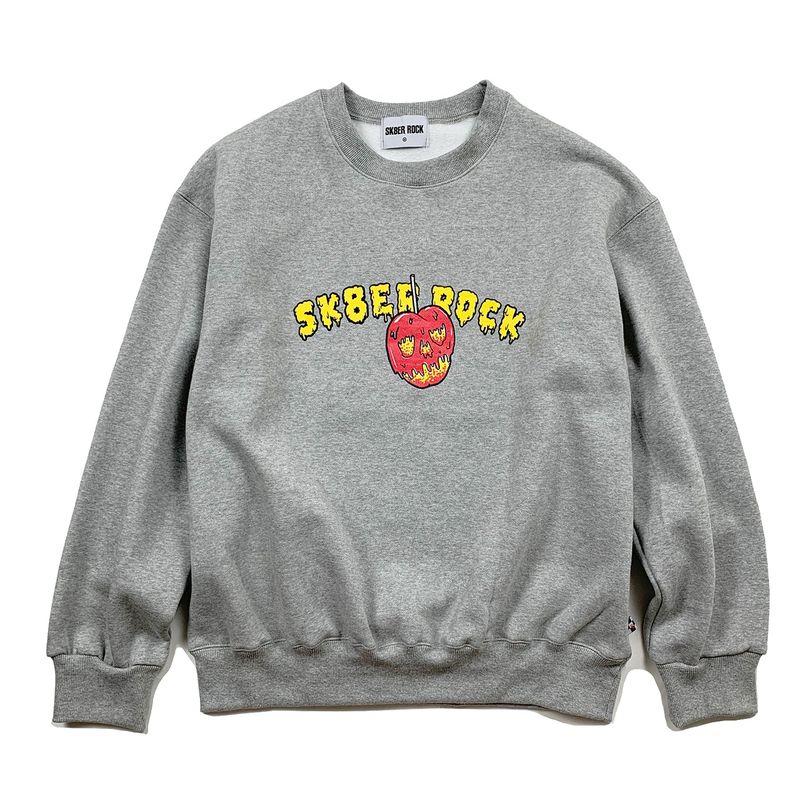 SK8ER ROCK（スケーターロック）の「SKULL CHERRY SWEAT SHIRT GRAY（Tops）」