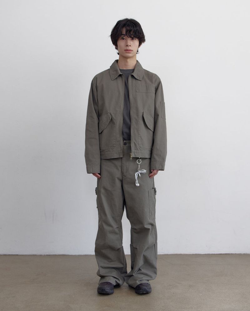 Vintage Washed Cotton Work Jacket