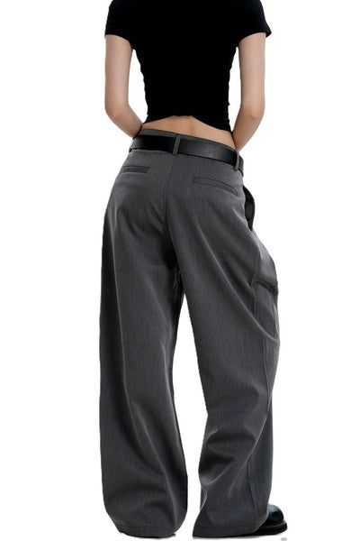 Draped Pleated Trousers