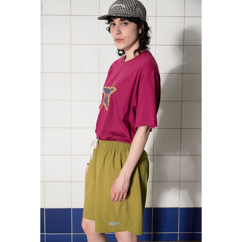 ロゴナイロンショートパンツ / OLIVE