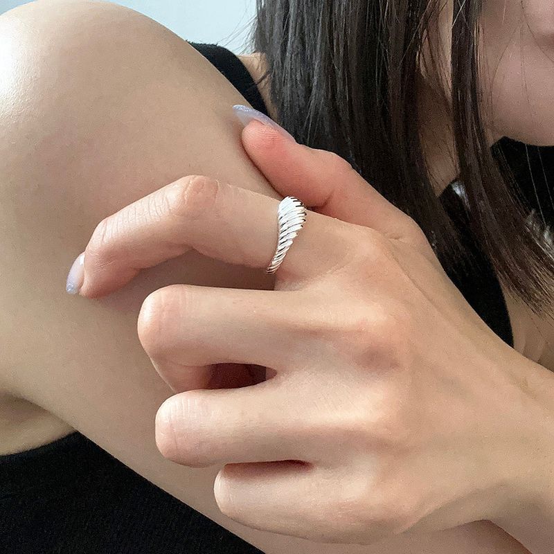 [925silver] Mini croissant ring