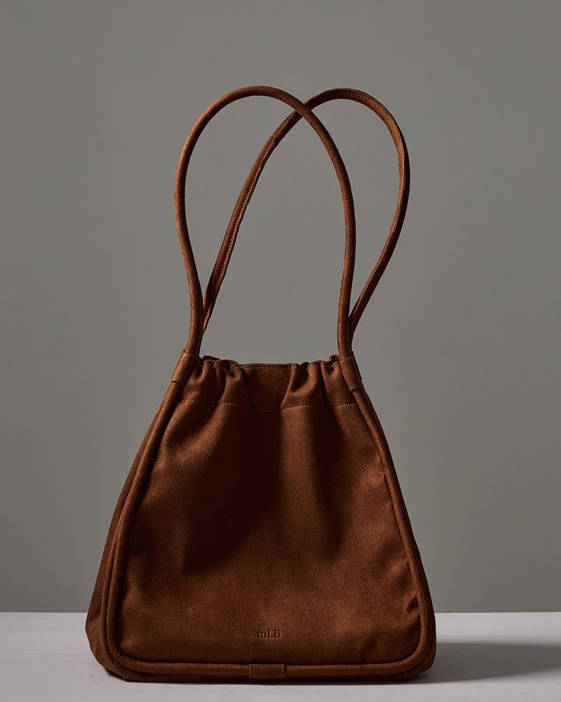 NEW - RAVIOLI TOTE (SUEDE BROWN)