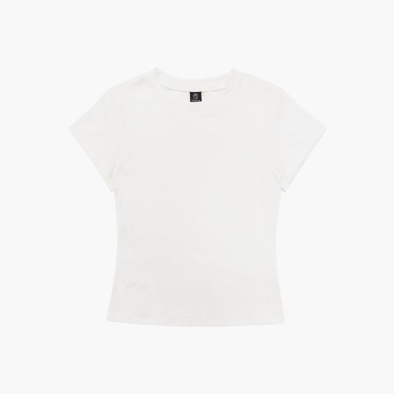 CHAUFEM（ショパム）の「Milk Tシャツ in White（トップス）」