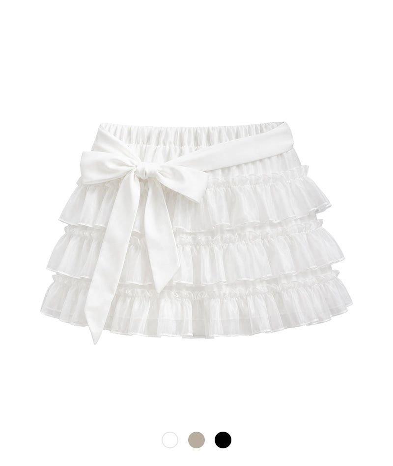 Cozy&Kitsch（コージーアンドキッチ）の「ネル シフォン ラッフルスカート（スカート）」