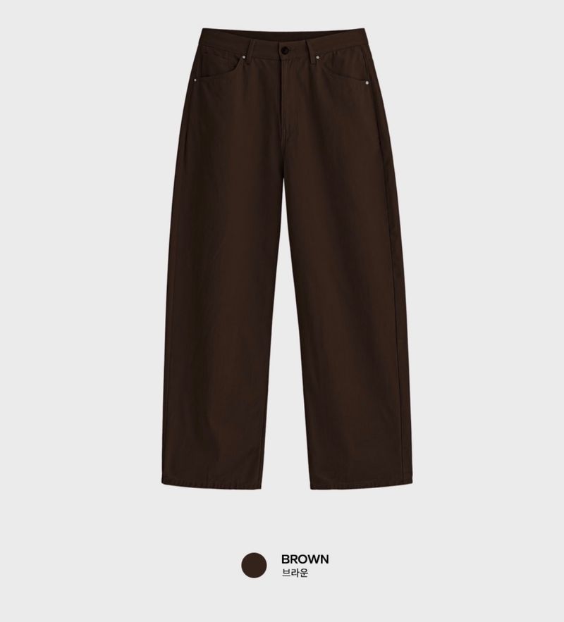 Look Authentic Essential Cotton Curved Wide Pants