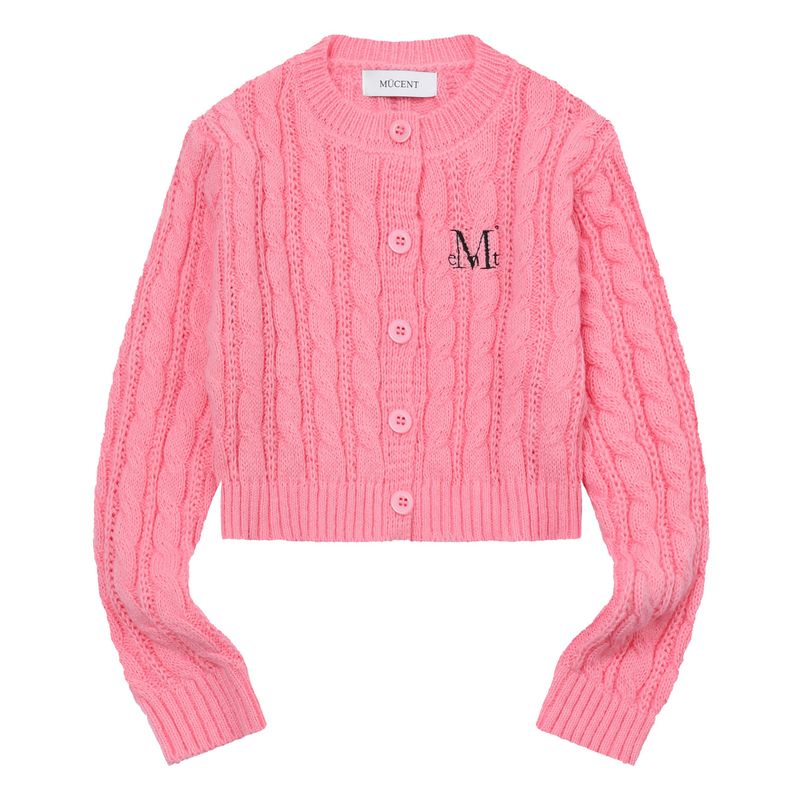 VESTER CROP R-NECK KNIT CARDIGAN (3COLOR)
