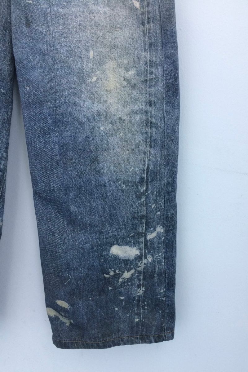 rough-washed vintage denim