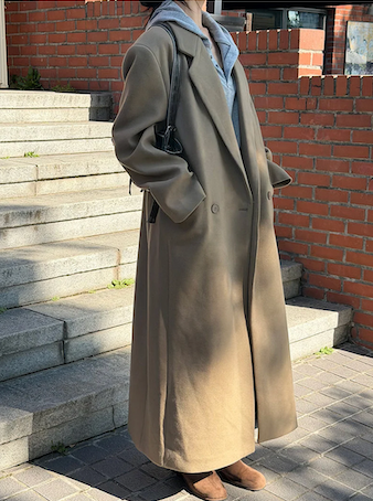 [Unisex] Max double long coat(2color)