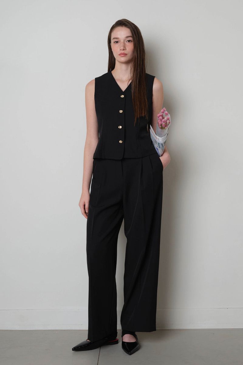 Linkle Free Slacks__Black