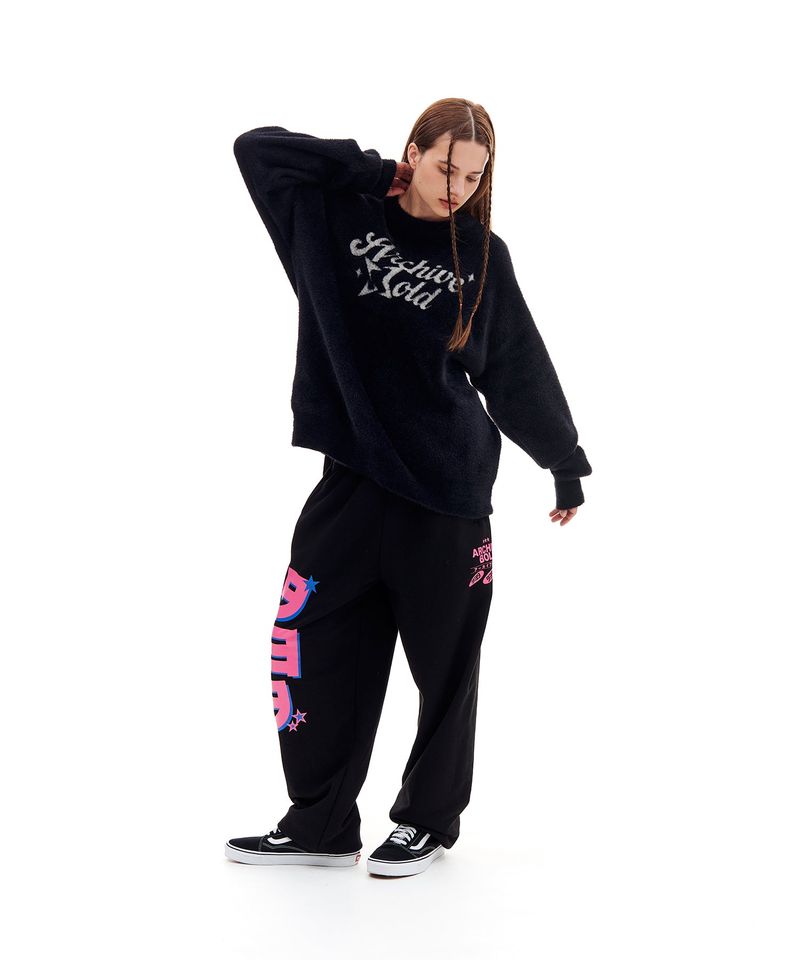 HAIRY STAR LOGO KNIT (BLACK)