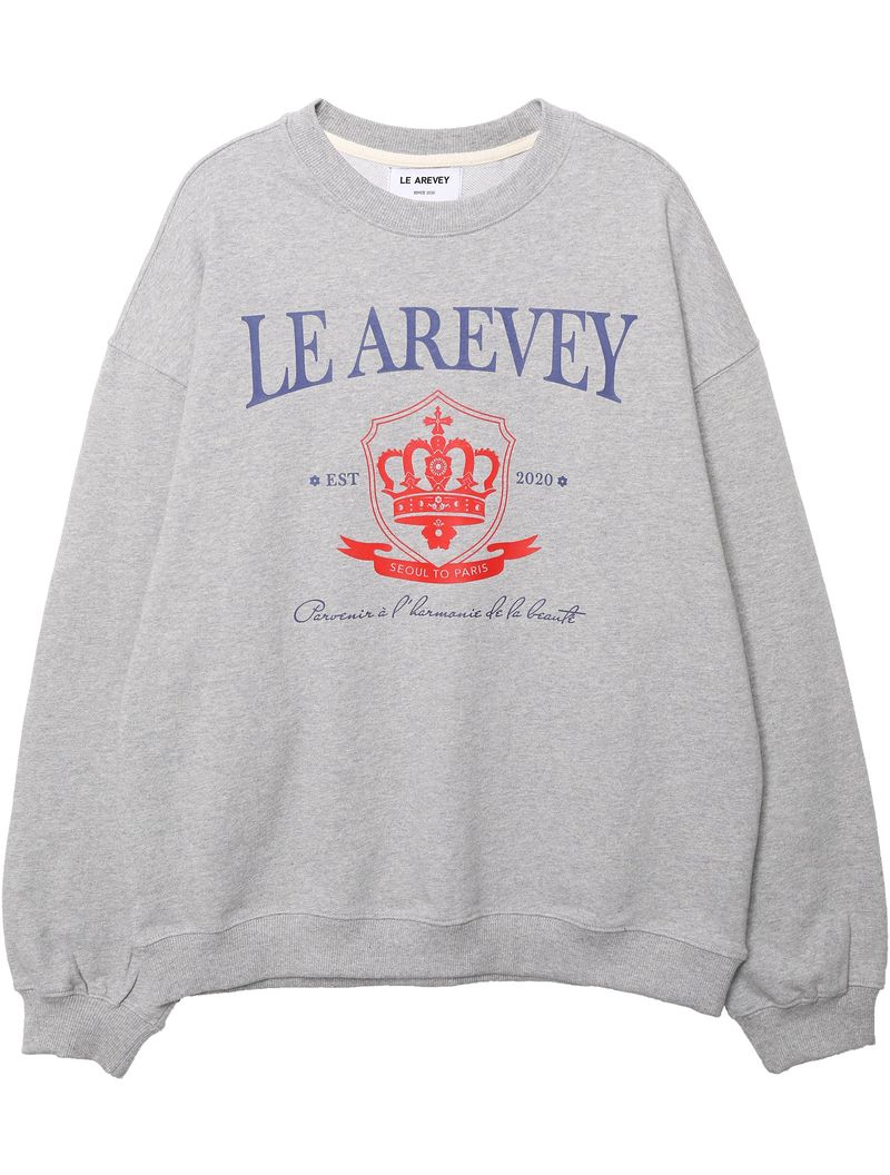 LE AREVEY（アルヴェイ）の「CROWN SYMBOL SWEATSHIRT [GRAY]（Tops）」