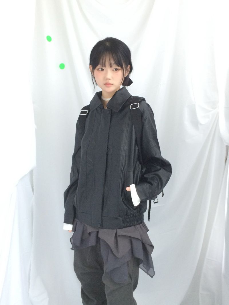 Slim Fit Ribbon Shirring Top