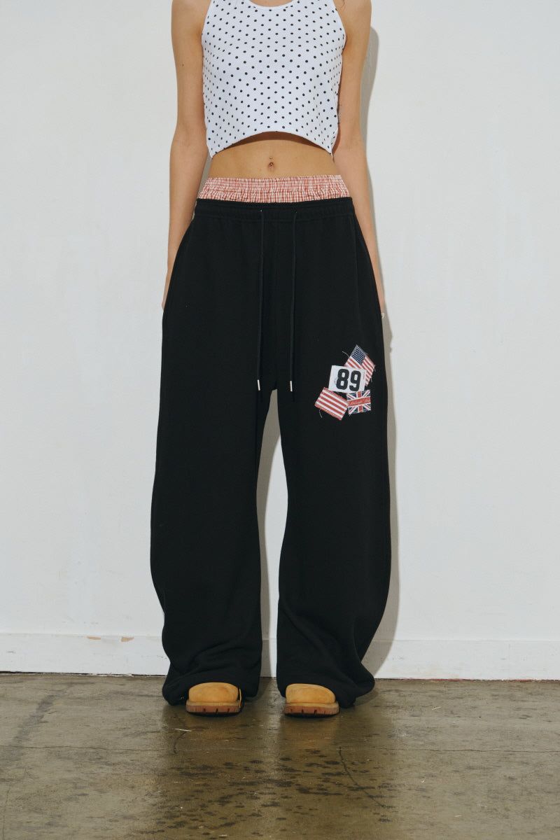rd check pants (black)
