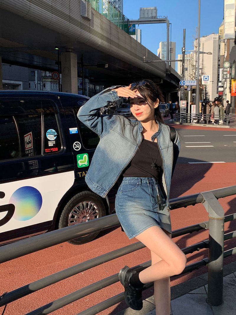 [MADE] Dune Y2K denim mini skirt
