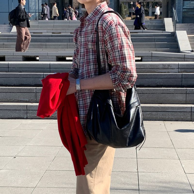 LMN Tommy Classic Oversized Fit Check Shirt (3 colors)