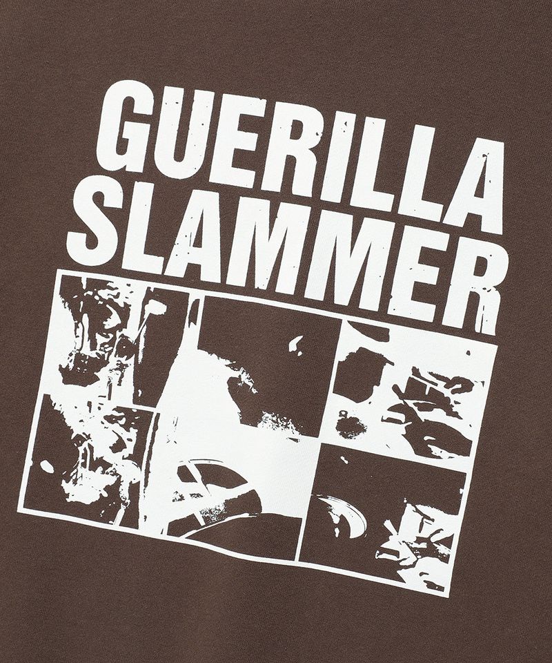 GUERILLA SLAMMERS RAGLAN SWEATSHIRT BROWN(CV2DFUM445A)