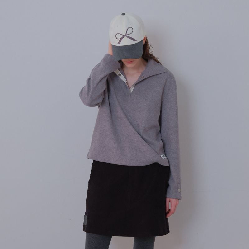 Charcoal/Cream Pigment Ribbon Cap