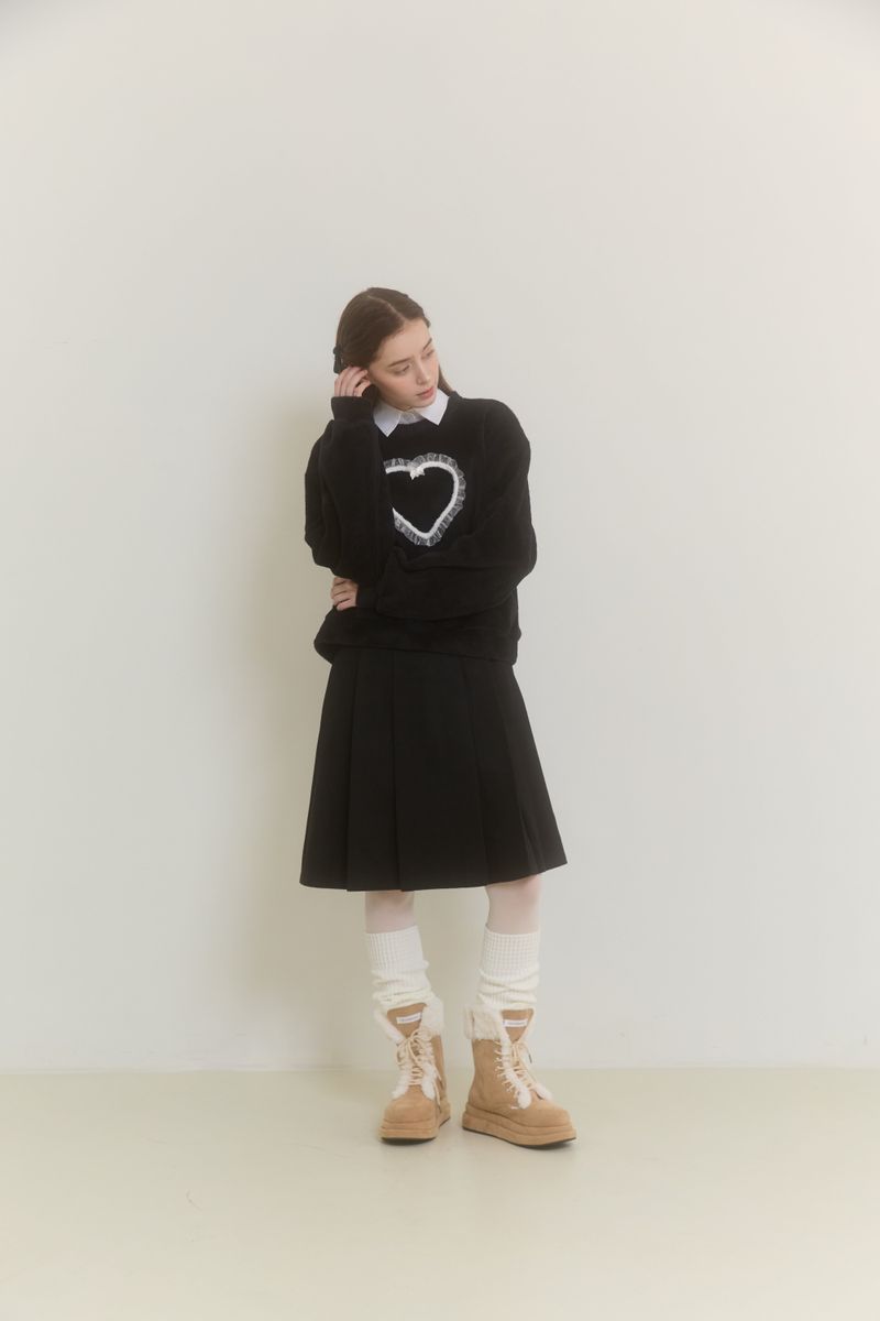 SNOW FALL MIDI SKIRT