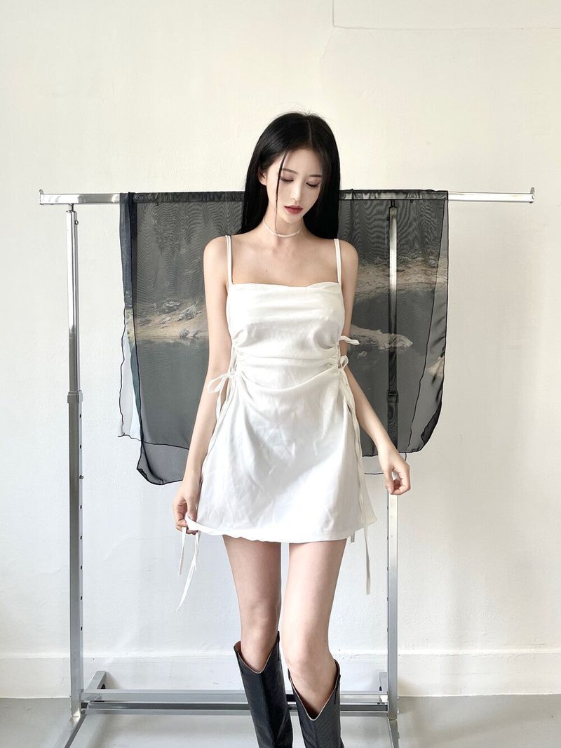 896. Hole satin mini ops (3color)