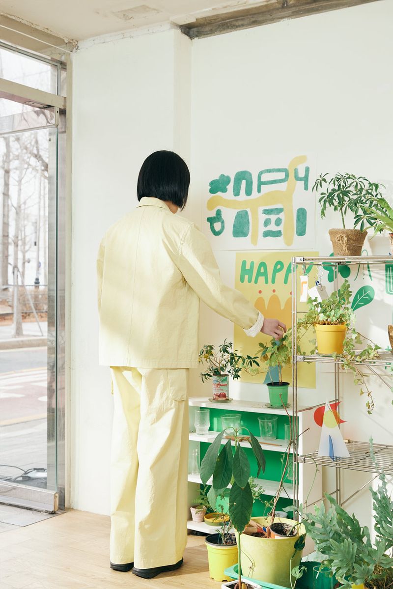 Pigment Work jacket  / Yellow