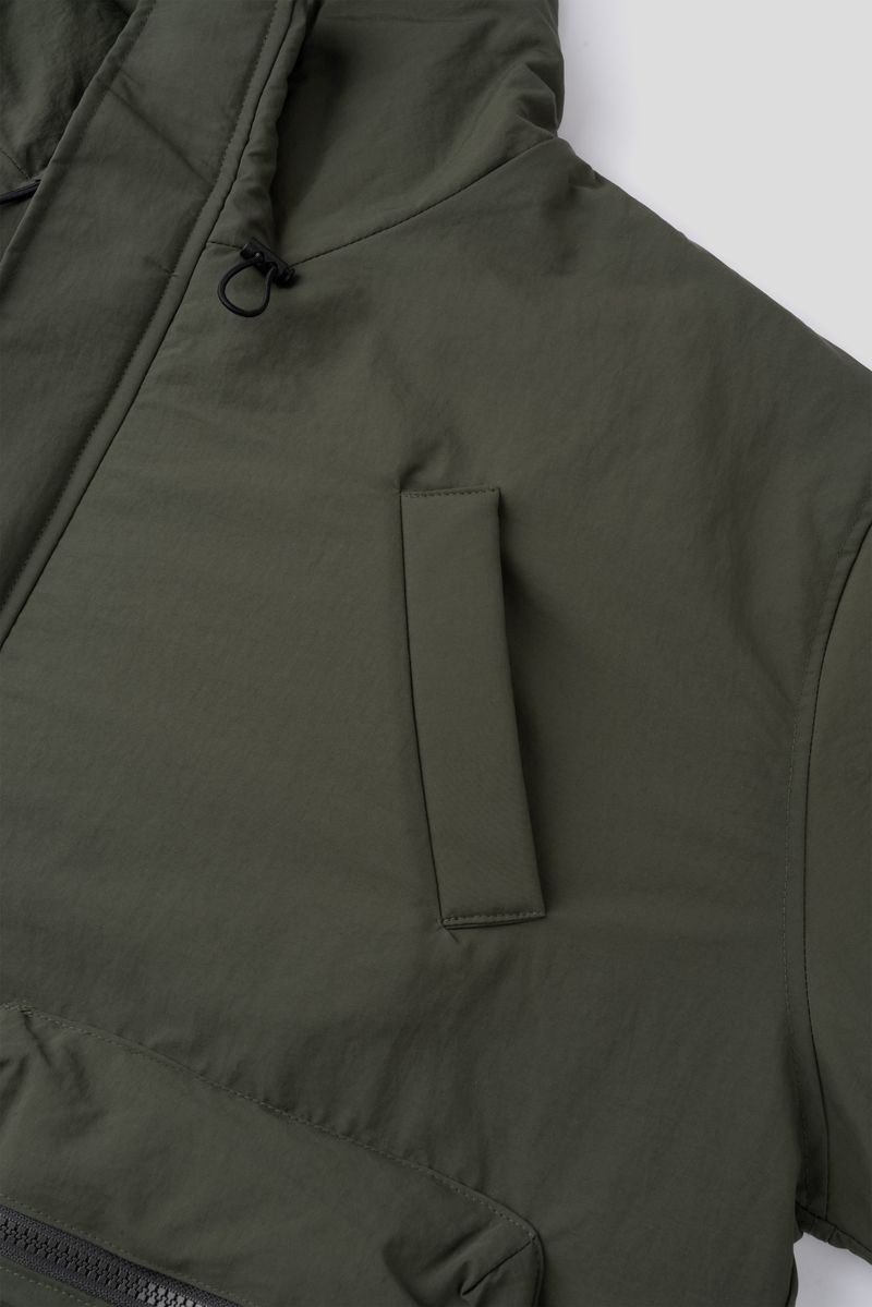 Michigan Patch Two-Way Hooded Padding Jacket (3 Colors)