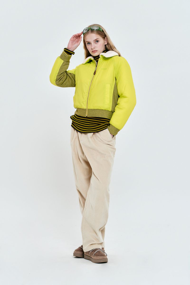 CHERRY REVERSIBLE OUTDOOR JACKET [LIME]