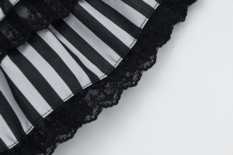 Violet Punk Ribbon Skirt