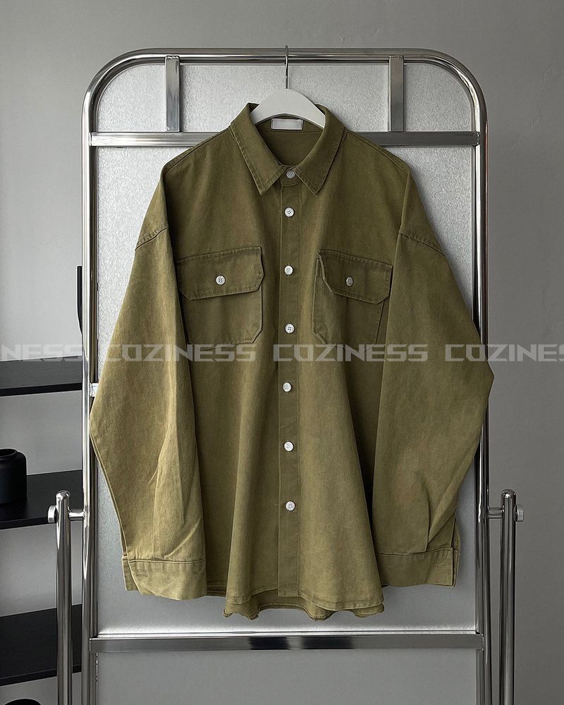 MONTH Salt Kiwi Denim Shirt Jacket