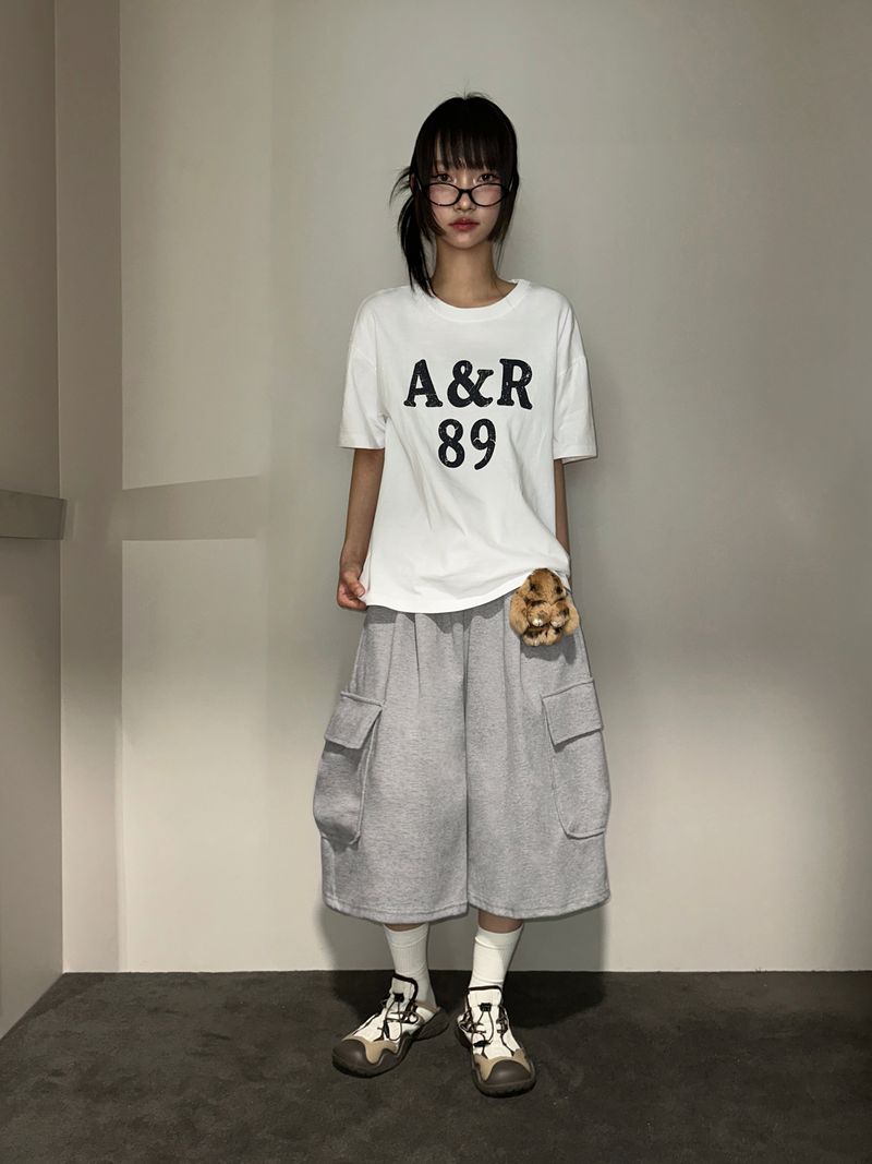 Moni Keyring Balloon Cargo Bermuda Shorts 3color