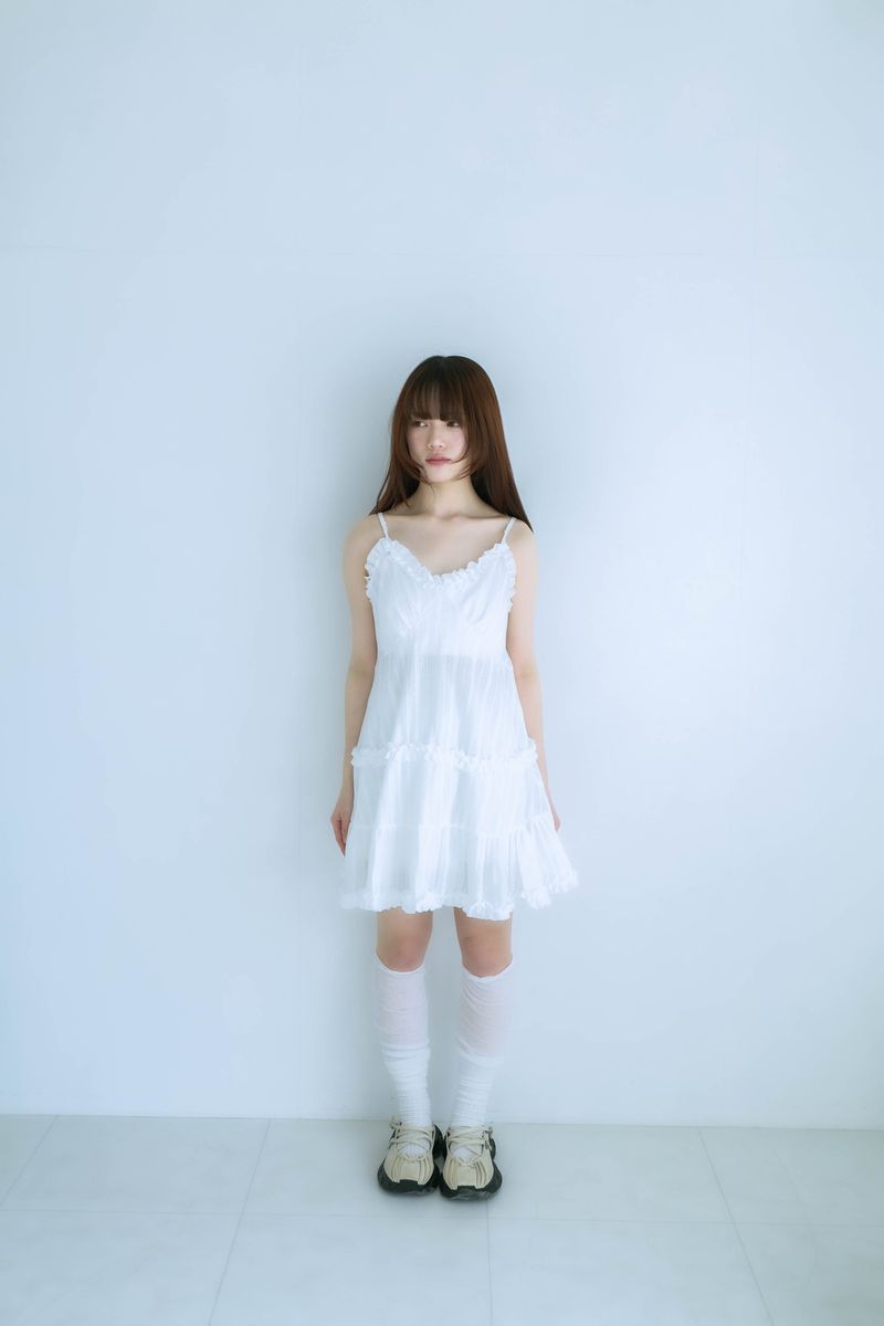 frill cami onepiece(white)