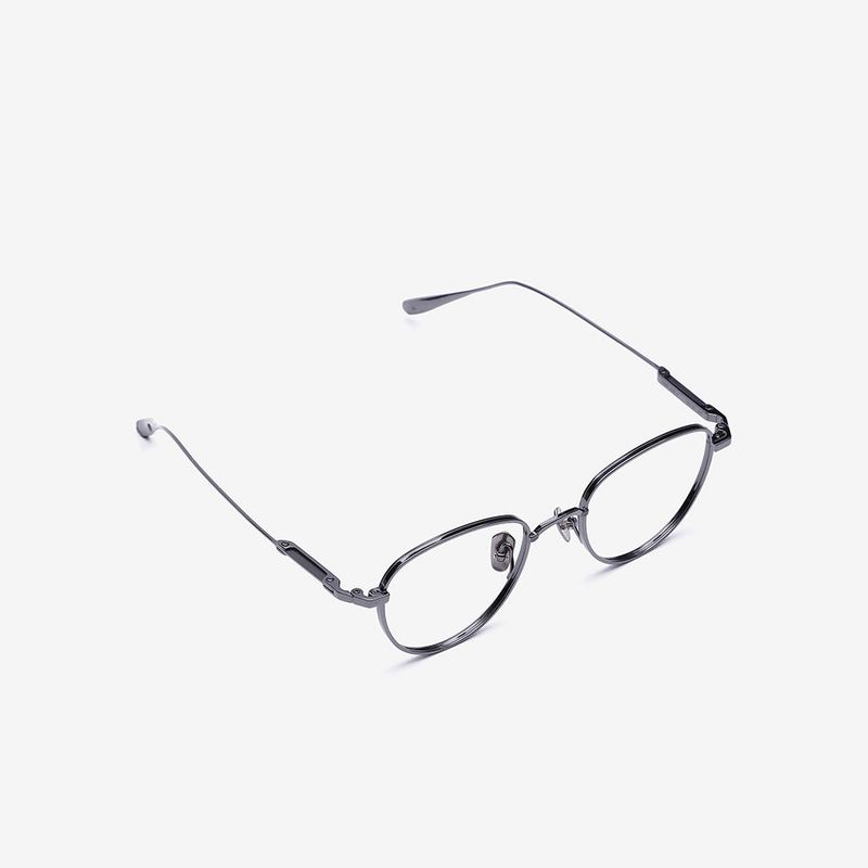 Knouun Round titanium glasses CODE. 102. F Gray